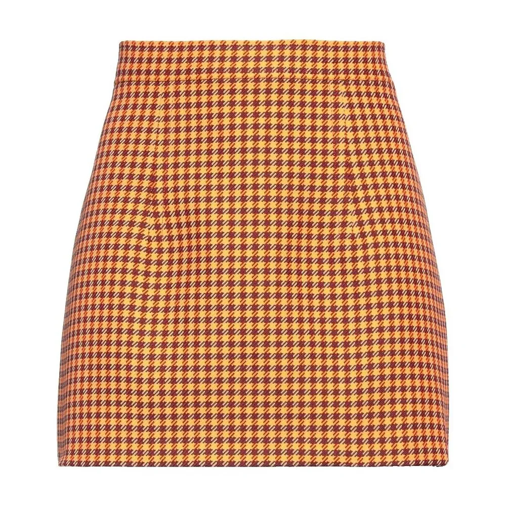 Marni Houndstooth Check Pattern Mini Skirt ASO Emily in Paris